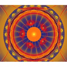 FRACTAL ART DESIGN GREETING CARD Mandala 23